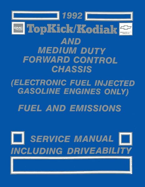 1992 Chevrolet Truck Topkick/Kodiac Factory Shop Service Manual