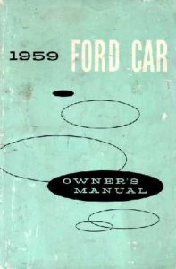 1959 Ford Passenger Car Owner's Manual
