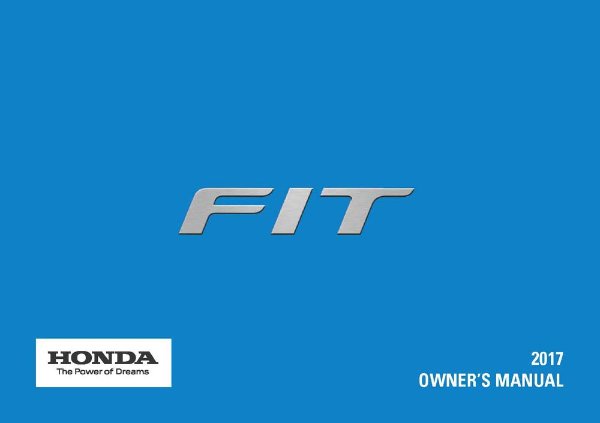 2017 Honda Fit Owner's Manual