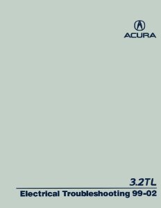 1999-2002 Acura TL 3.2 Electrical Troubleshooting, ETM Wiring Diagrams Manual