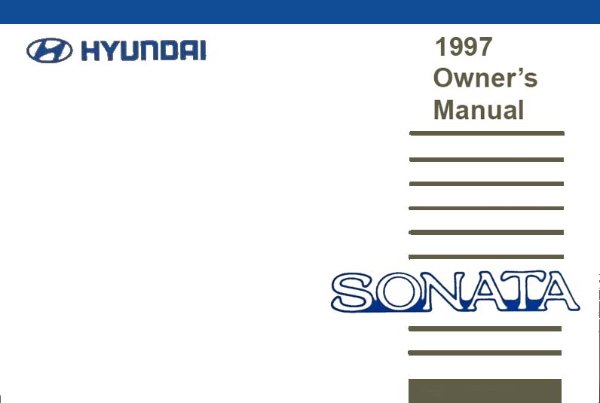 1997 Hyundai Sonata Owner's Manual