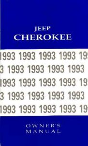 1993 Jeep Cherokee Owner's Manual