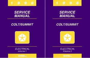 1996 Plymouth Colt, Summit Factory Shop Service Manual