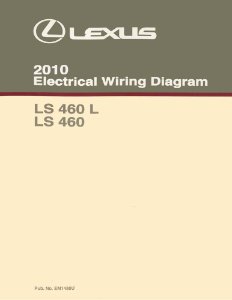 2010 Lexus LS 460 L, LS 460 Wiring Diagrams Manual