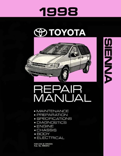 1998 Toyota Sienna Factory Shop Service Manual