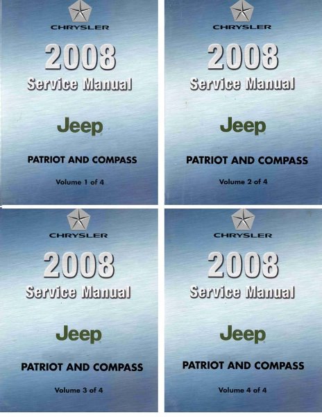 2008 Jeep Patriot, Compass Factory Shop Service Manual