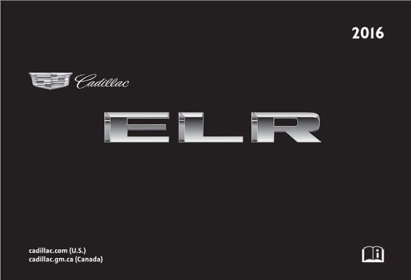 2016 Cadillac ELR Owner's Manual