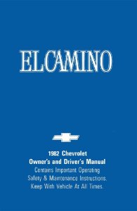 1982 Chevrolet El Camino Owner's Manual