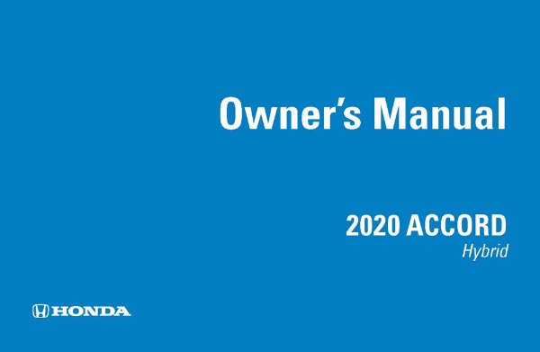 2020 Honda Accord Hybrid Owner's Manual