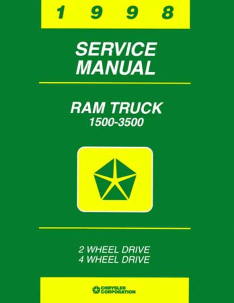 1998 Dodge 1500-3500 Ram Truck Factory Shop Service Manual