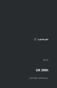 2022 Lexus UX 200h Owner's Manual