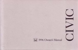 1996 Honda Civic Sedan Owner's Manual