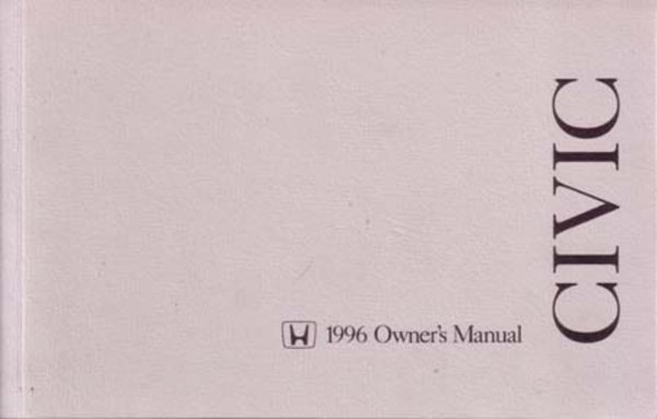 1996 Honda Civic Sedan Owner's Manual