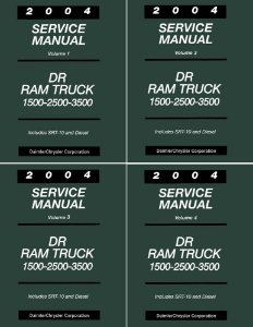 2004 Dodge DR Ram 1500/2500/3500 Truck Factory Shop Service Manual