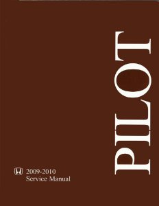 2009–2010 Honda Pilot Factory Shop Service Manual