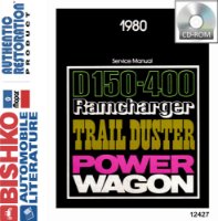 1980 Dodge RamCharger Plymouth Trail Duster Shop Service Repair Manual PDF Engine sample image