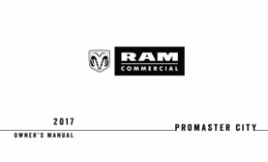 2017 Dodge Promaster City Owner's Manual
