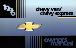 1996 Chevrolet Van, Express Van Owner's Manual
