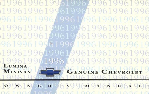1996 Chevrolet Lumina Minivan Owner's Manual