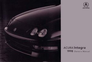 1998 Acura Integra Owner's Manual
