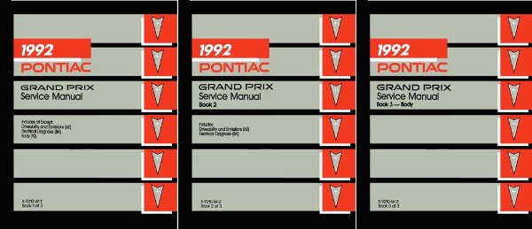 1992 Pontiac Grand Prix Factory Shop Service Manual