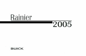 2005 Buick Rainier Owner's Manual