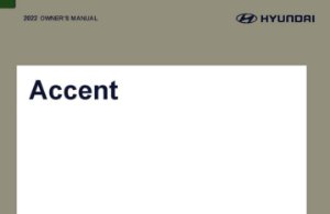 2022 Hyundai Accent Owner's Manual