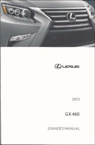 2013 Lexus GX 460 Owner's Manual