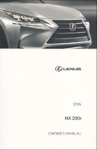 2016 Lexus NX 200T Owner's Manual
