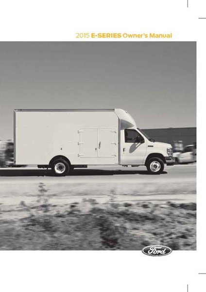 2015 Ford E-150, E-250, E-350, E-450 Owner's Manual