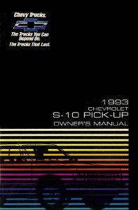 1993 Chevrolet Silverado 1500, Silverado 2500, Silverado 3500 Owner's Manual