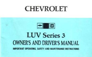 1974 Chevrolet LUV Owner's Manual