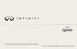2026 Infiniti QX60 Owner's Manual