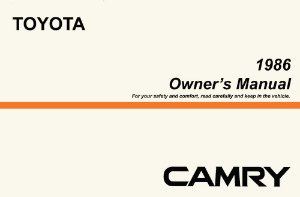 1986 Toyota Camry Owner's Manual