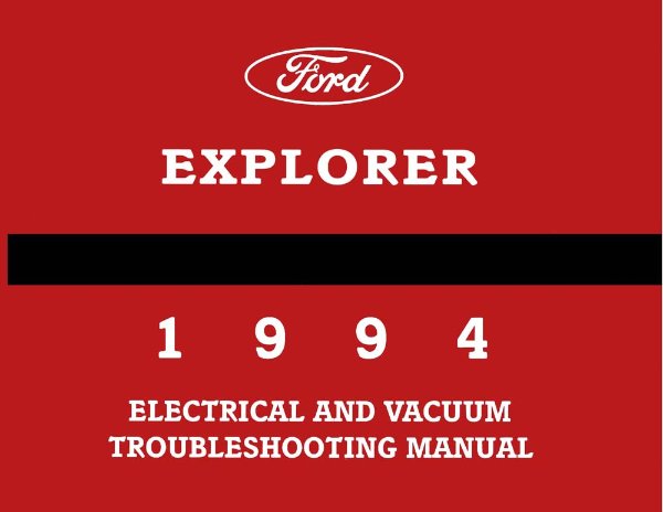 1994 Ford Truck Explorer Wiring Diagrams Manual