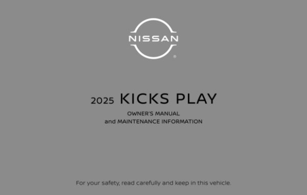 2025 Nissan Kicks Play Owner's Manual