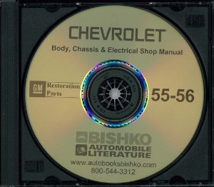 1955–1956 Chevrolet All Models NO CORVETTE Factory Shop Service Manual