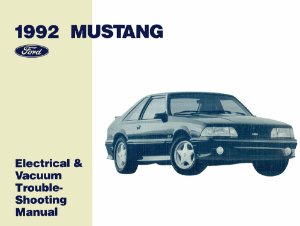 1992 Ford Mustang Wiring Diagrams Manual