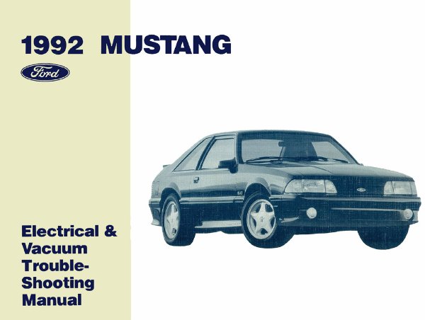 1992 Ford Mustang Wiring Diagrams Manual