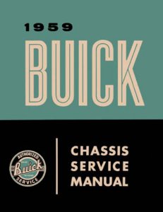 1959 Buick Electra, Estate Wagon, Invicta, LeSabre Factory Shop Service Manual