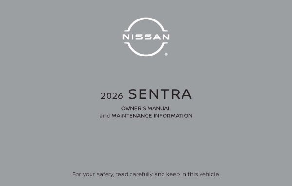 2026 Nissan Sentra Owner's Manual