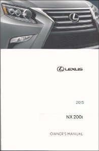 2015 Lexus NX 200T Owner's Manual
