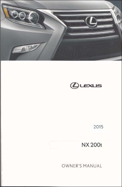 2015 Lexus NX 200T Owner's Manual