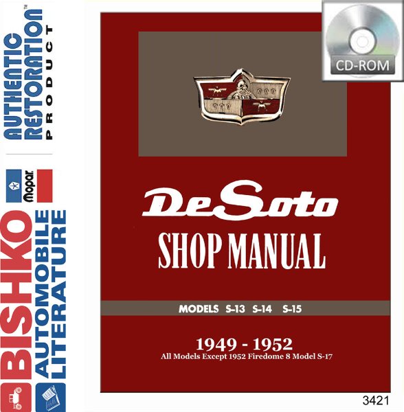 1949–1952 Desoto All Models Factory Shop Service Manual