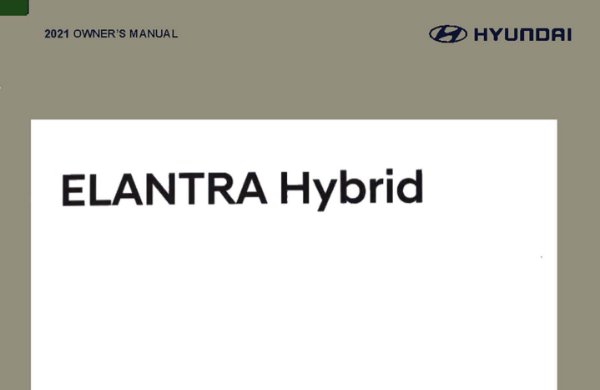 2021 Hyundai Elantra Hybrid Owner's Manual