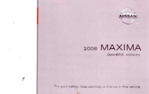 2006 Nissan Maxima Owner's Manual