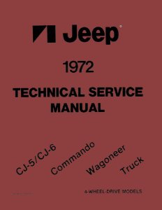 1972 Jeep All Models Factory Shop Service Manual