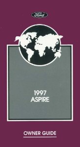 1997 Ford Aspire Owner's Manual