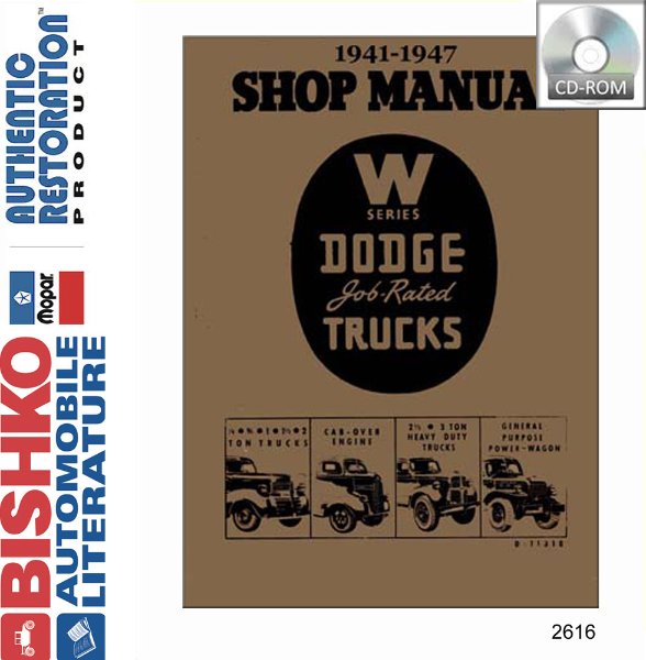 1941–1947 Dodge Truck All Models Factory Shop Service Manual