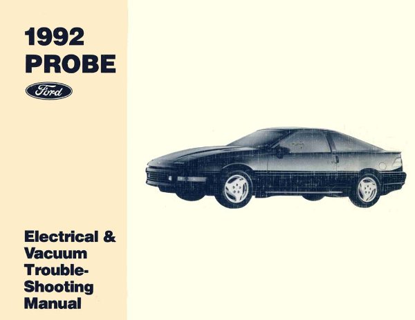1992 Ford Probe Wiring Diagrams Manual